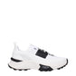 Valentino Garavani White Fabric Athletic Sneakers