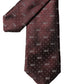 Dolce & Gabbana Burgundy Logo Monogram Silk Adjustable Men Necktie Tie