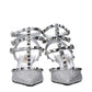 Valentino Garavani Gray Leather Stiletto Heel Sandals