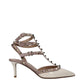 Valentino Garavani Beige Leather High Heel Pumps