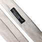 Dolce & Gabbana White Solid Textured Silk Adjustable Men Tied Necktie Tie