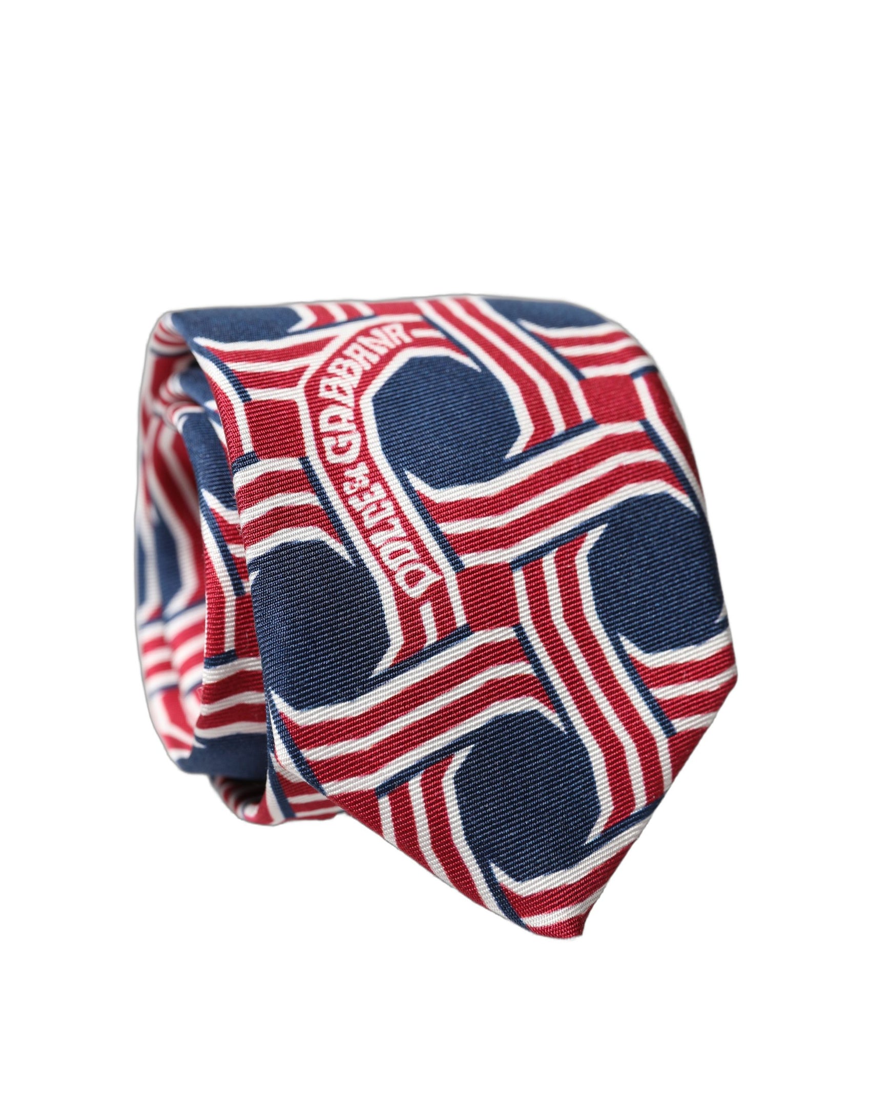 Dolce & Gabbana Multicolor Patterned Silk Adjustable Men Tied Necktie Tie