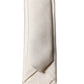 Dolce & Gabbana Off White Solid 100% Silk Adjustable Men Tied Necktie Tie