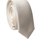 Dolce & Gabbana Off White Solid 100% Silk Adjustable Men Tied Necktie Tie