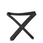 Dolce & Gabbana Black Solid 100% Silk Adjustable Men Tied Necktie Tie