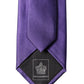 Dolce & Gabbana Purple Satin 100% Silk Adjustable Men Tied Necktie Tie