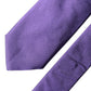 Dolce & Gabbana Purple Satin 100% Silk Adjustable Men Tied Necktie Tie