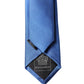 Dolce & Gabbana Blue Satin 100% Silk Adjustable Men Tied Necktie Tie