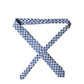 Dolce & Gabbana Blue White Geometric Silk Adjustable Men Tied Necktie Tie