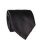 Dolce & Gabbana Black Satin 100% Silk Adjustable Women Tied Necktie Tie
