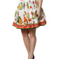 Dolce & Gabbana Multicolor Vegetable Print Short Poplin Mini Skirt