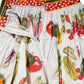 Dolce & Gabbana Multicolor Vegetable Print Short Poplin Mini Skirt