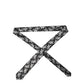 Dolce & Gabbana Black White Floral Silk Adjustable Men Tied Necktie Tie
