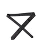 Dolce & Gabbana Black Solid Silk Satin Wide Adjustable Men Necktie Tie
