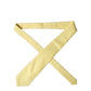 Dolce & Gabbana Yellow Solid Satin Silk Adjustable Women Tied Necktie Tie