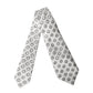 Dolce & Gabbana White Gray Polka Dot Silk Adjustable Women Necktie Tie