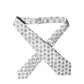 Dolce & Gabbana White Gray Polka Dot Silk Adjustable Women Necktie Tie