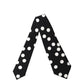 Dolce & Gabbana Black White Polka Dot Silk Adjustable Women Necktie Tie