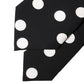 Dolce & Gabbana Black White Polka Dot Silk Adjustable Women Necktie Tie
