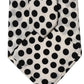 Dolce & Gabbana White Black Polka Dot Silk Adjustable Women Necktie Tie