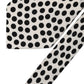 Dolce & Gabbana White Black Polka Dot Silk Adjustable Women Necktie Tie