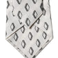 Dolce & Gabbana White Patterned Silk Adjustable Women Tied Necktie Tie