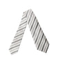 Dolce & Gabbana Black White Stripes Silk Adjustable Women Necktie Tie