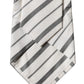 Dolce & Gabbana Black White Stripes Silk Adjustable Women Necktie Tie