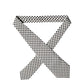 Dolce & Gabbana White Black Polka Dot Silk Adjustable Women Necktie Tie