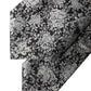 Dolce & Gabbana Black Silver Floral Silk Adjustable Women Necktie Tie