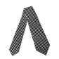 Dolce & Gabbana Black White Polka Dot Silk Adjustable Women Necktie Tie