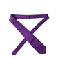 Dolce & Gabbana Purple Polyester Satin Adjustable Women Tied Necktie Tie