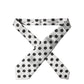 Dolce & Gabbana White Black Polka Dot Silk Adjustable Women Necktie Tie