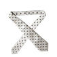 Dolce & Gabbana White Black Polka Dot Silk Adjustable Women Necktie Tie