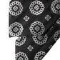 Dolce & Gabbana Black White Floral Silk Adjustable Women Necktie Tie