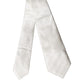 Dolce & Gabbana Off White Geometric Silk Adjustable Women Necktie Tie