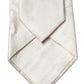 Dolce & Gabbana Off White Geometric Silk Adjustable Women Necktie Tie