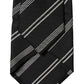 Dolce & Gabbana Black White Stripes Silk Adjustable Women Necktie Tie