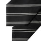 Dolce & Gabbana Black White Stripes Silk Adjustable Women Necktie Tie