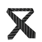 Dolce & Gabbana Black White Stripes Silk Adjustable Women Necktie Tie
