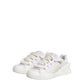 Dolce & Gabbana White Calfskin Leather Low Top Sneakers Shoes