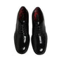 Dolce & Gabbana Black Calfskin Leather Derby Men Dress Shoes