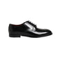 Dolce & Gabbana Black Calfskin Leather Derby Men Dress Shoes