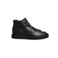 Dolce & Gabbana Black Leather Lace Up Men Ankle Boots Shoes