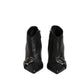 Dolce & Gabbana Black Devotion Quilted Buckled Boots Shoes