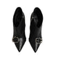 Dolce & Gabbana Black Devotion Quilted Buckled Boots Shoes