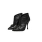 Dolce & Gabbana Black Devotion Quilted Buckled Boots Shoes