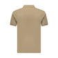 Coveri Moving Brown Cotton Men's Polo Shirt
