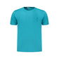 Coveri Moving Azzurro Cotton Men's T-Shirt