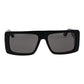 GCDS Black Acetate Sunglasses